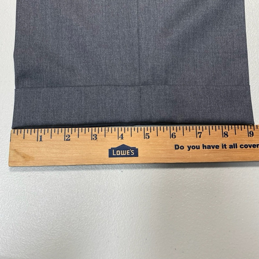 Loro Piana Super 130s Merino 6 East Dress Pants (40x30.5 Cuffed) Flat Front Gray - Picture 8 of 16
